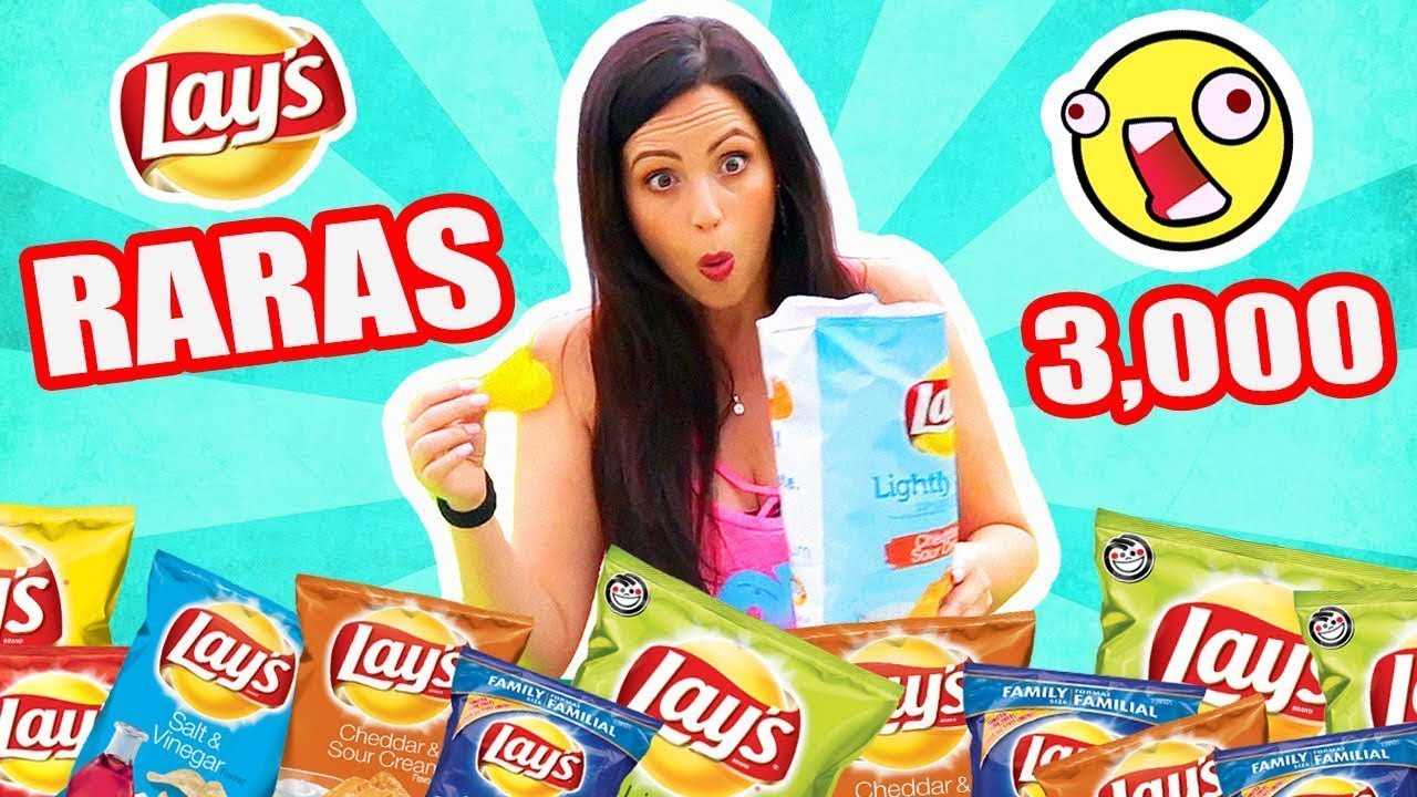 PROBANDO LAS PAPAS MAS RARAS DEL MUNDO! 10 Sabores - TASTING con SandraCiresArt