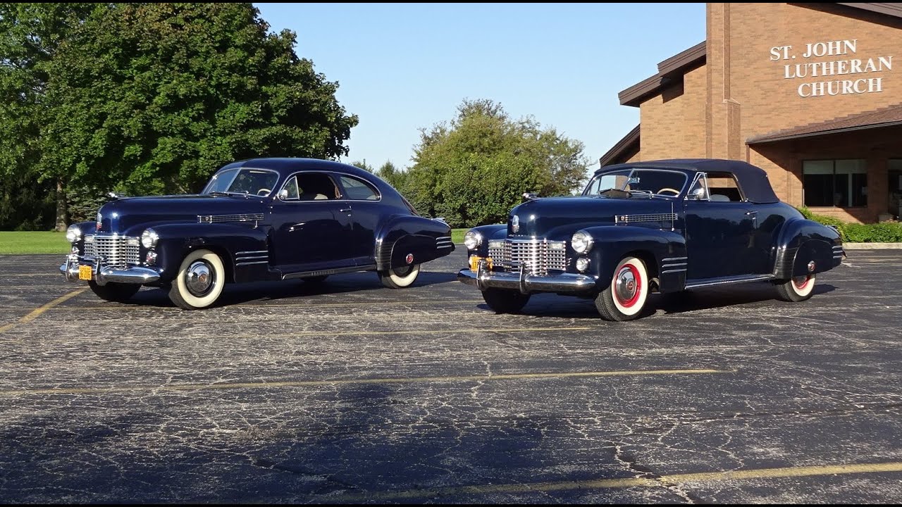 Два купе Cadillac 1941 года и кабриолет Series 62 и звук двигателя в программе My Car Story с Лу ...