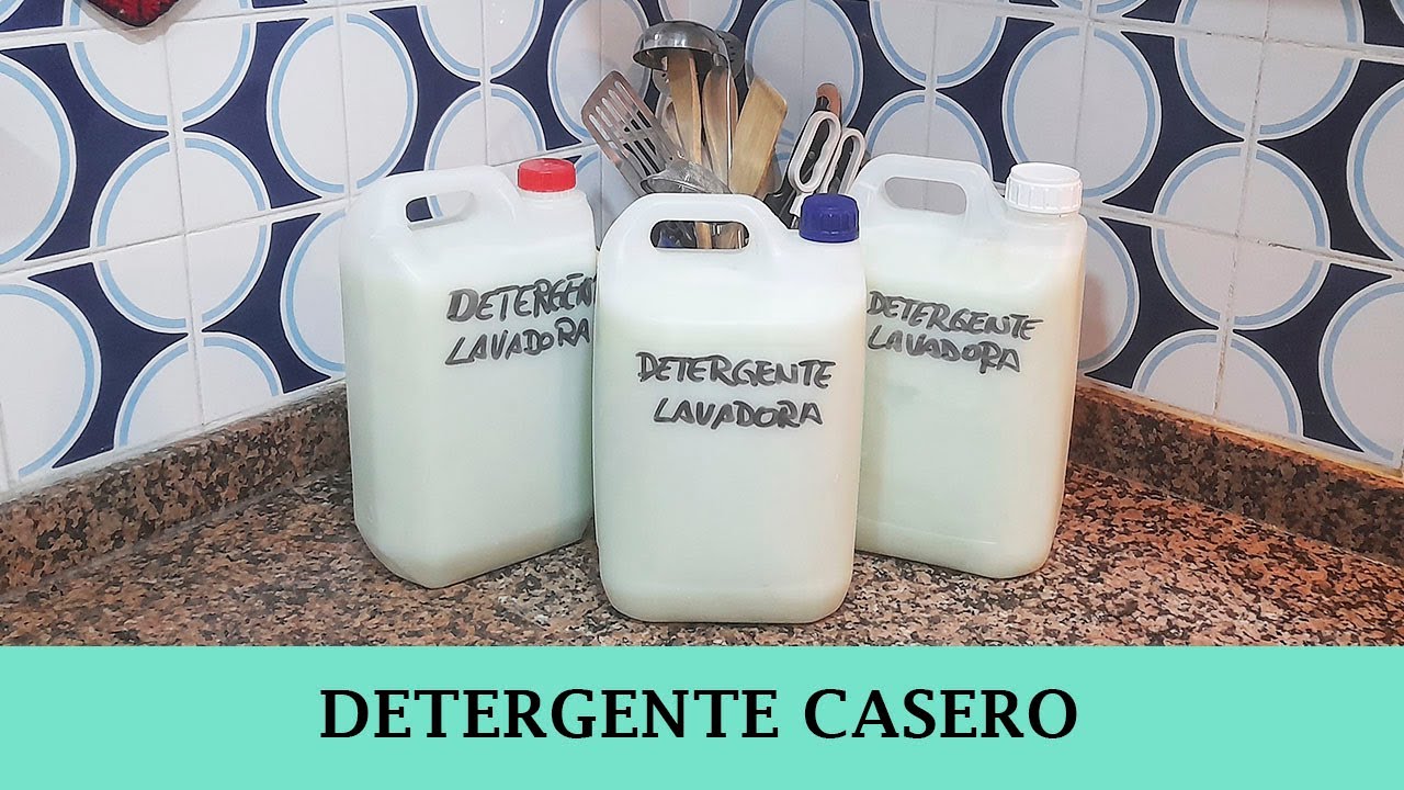 DETERGENTE LIQUIDO CASERO PARA LAVADORA