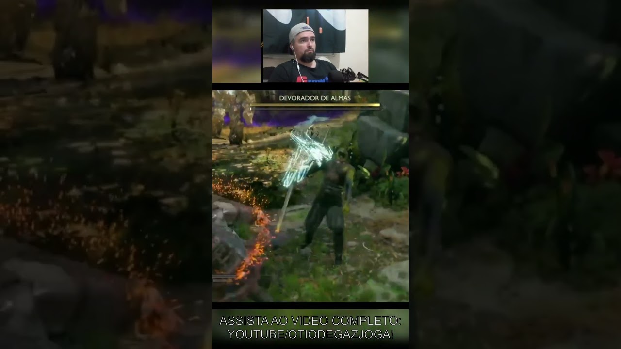 God of War Ragnar&ouml;k - Foi uma s&oacute;!!! 1 hit s&oacute; velho!!! #short