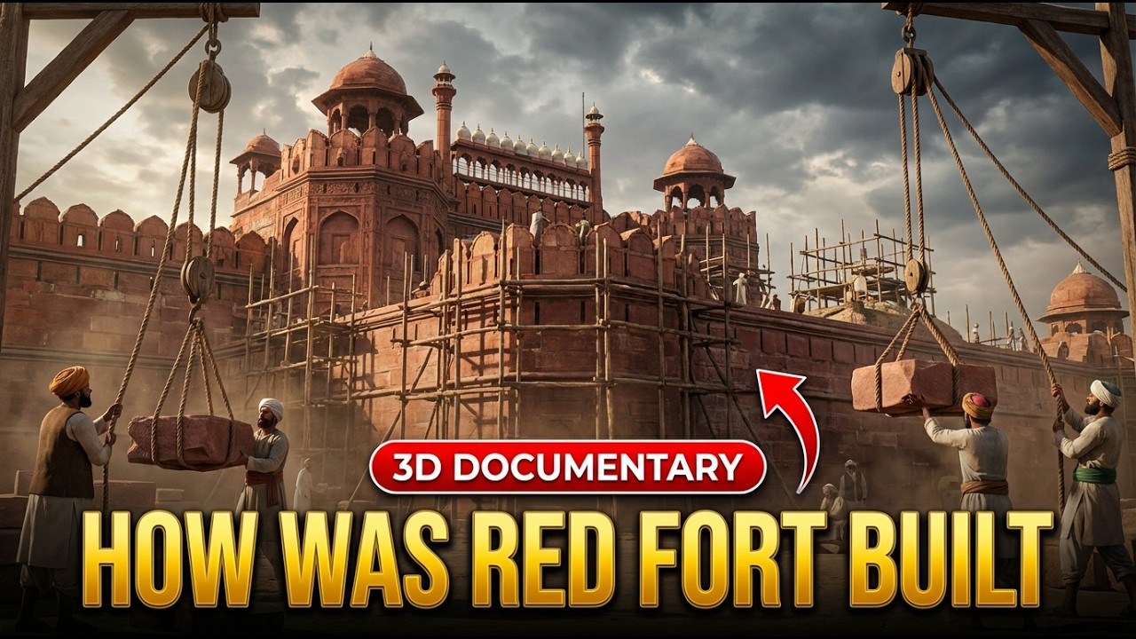 Delhi Red Fort Complete History (Hindi) | Ai 3D Animated Documentary | SSC, UPSC