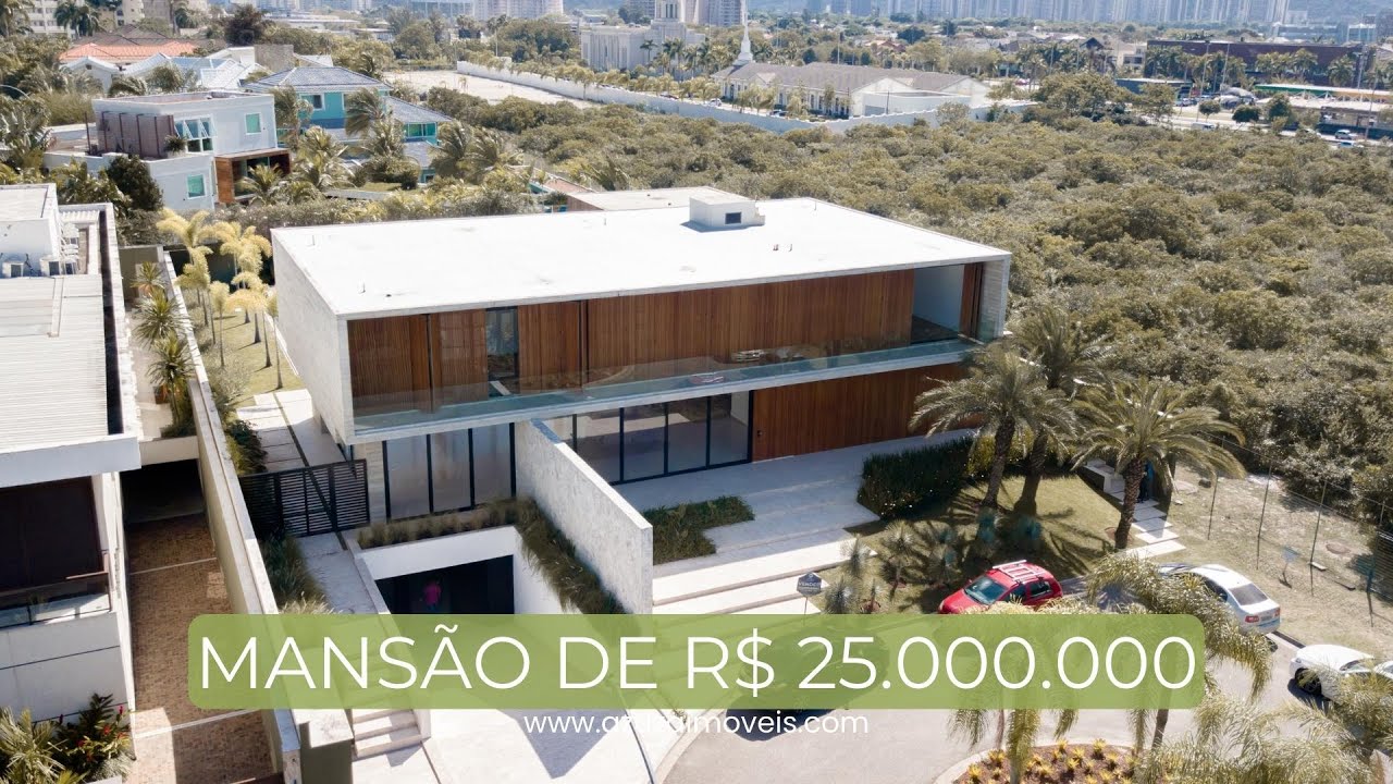 INCRÍVEL MANSÃO DE R$25.000.000 À VENDA NA BARRA DA TIJUCA