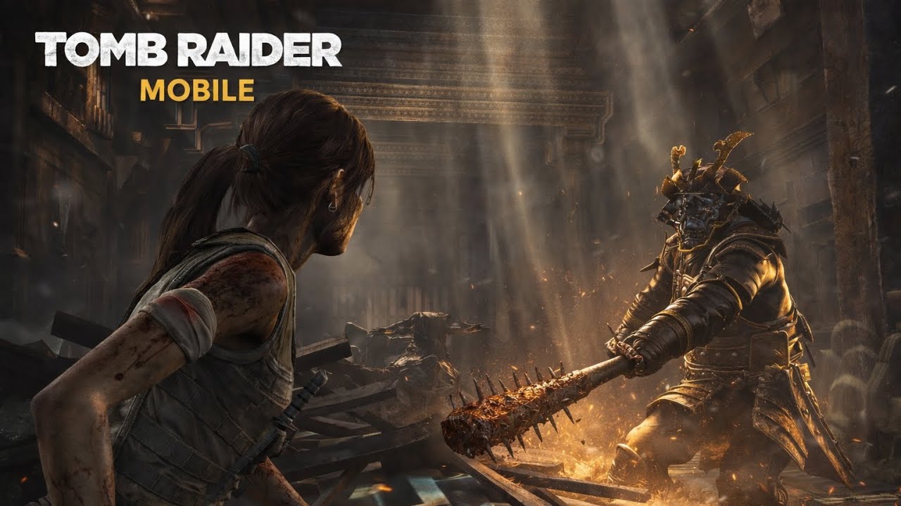 TOMB RAIDER MOBILE #9 - jogando com gamepad 