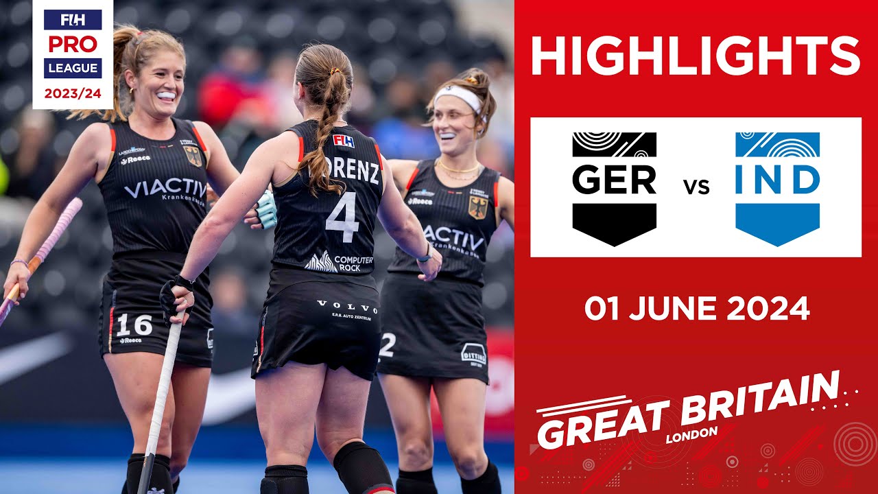 FIH Hockey Pro League 2023/24 Highlights - Germany vs India (W) | Match 1