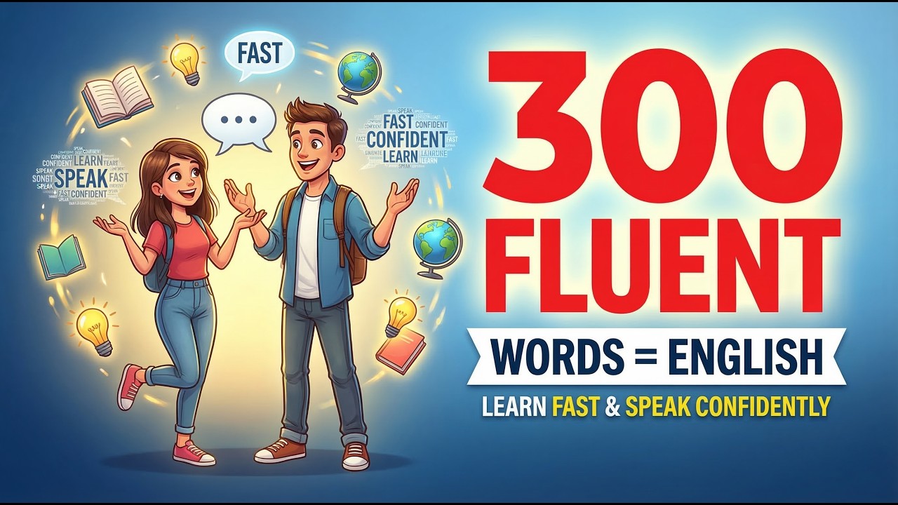 Speak English Fluently with 300 Words | Real-Life Conversation Practice