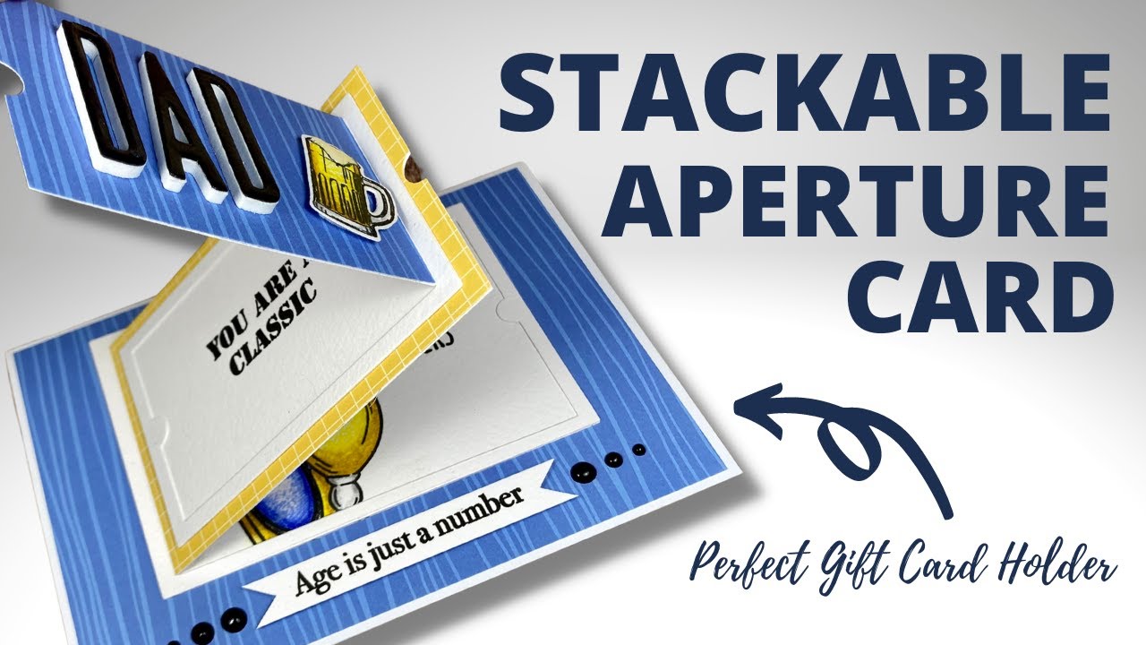 Stackable Aperture Cards | PERFECT for adding photos and a GIFT CARD!