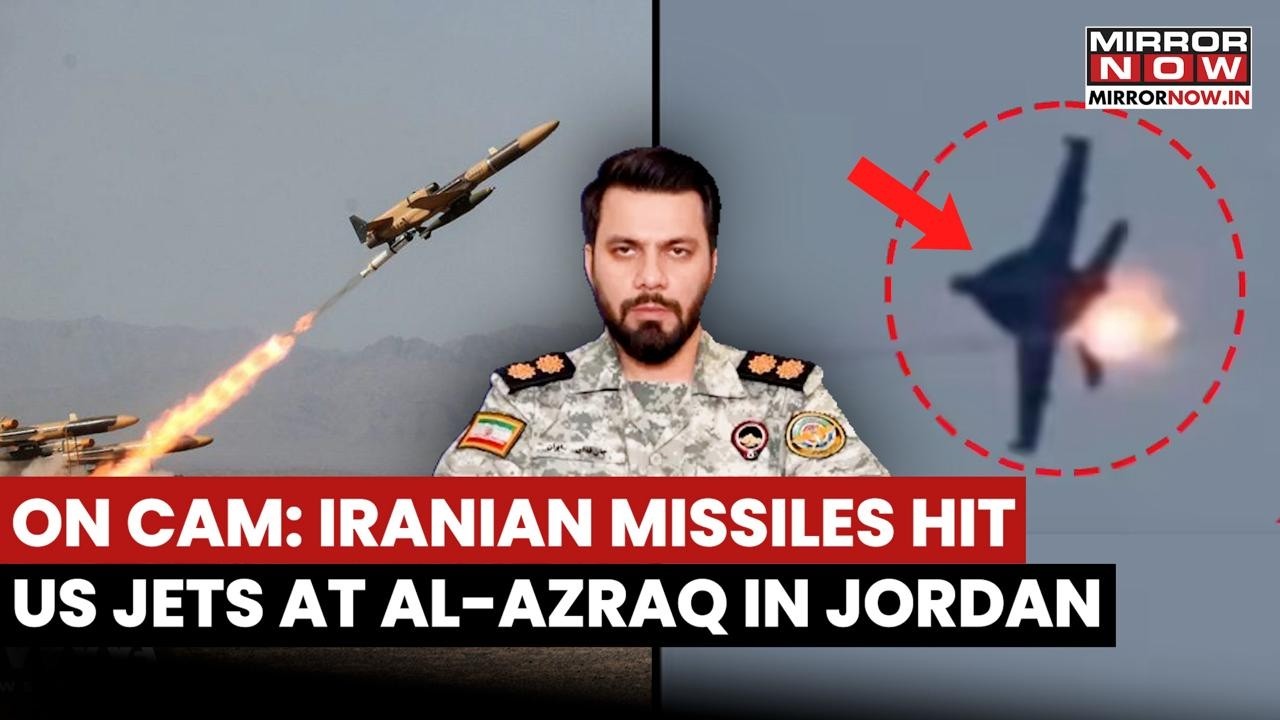 Iranian Missiles Hit US Jets At Al-Azraq Airbase In Jordan | Moment Captured On Cam | Watch