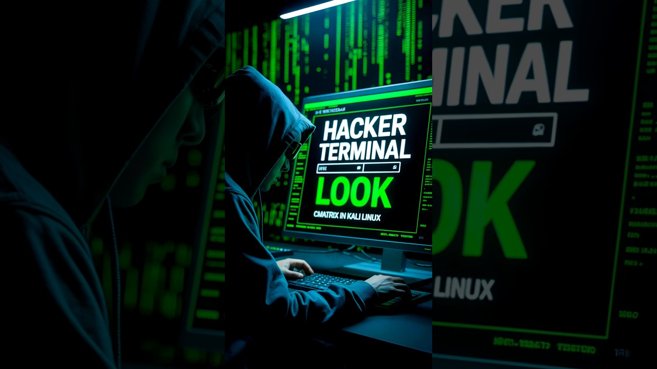 Turn Kali Linux Terminal into Hacker Mode using CMatrix #kalilinux