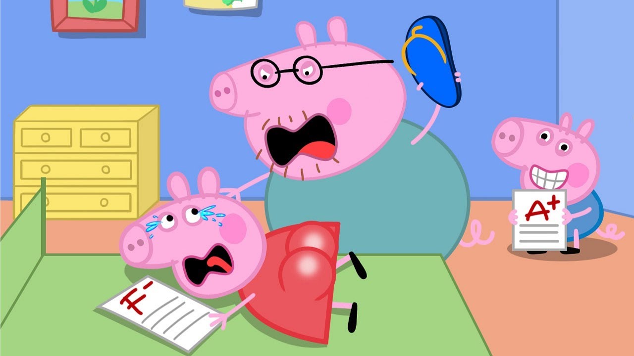 George Is Smart And Peppa Is A Bad Student, Right? | Peppa Pig Funny Animation