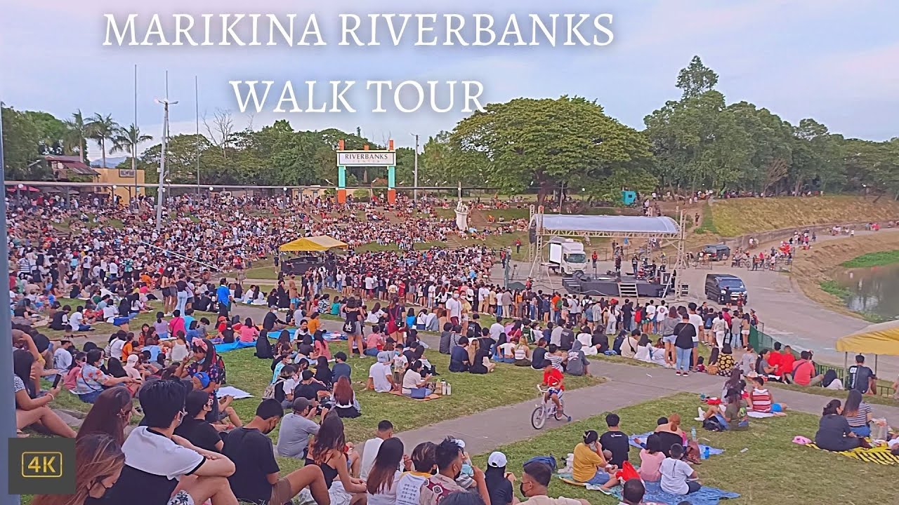 4K Walk Tour - Marikina Riverbanks Metro Manila Philippines 2022 (Anniversary Show Event)
