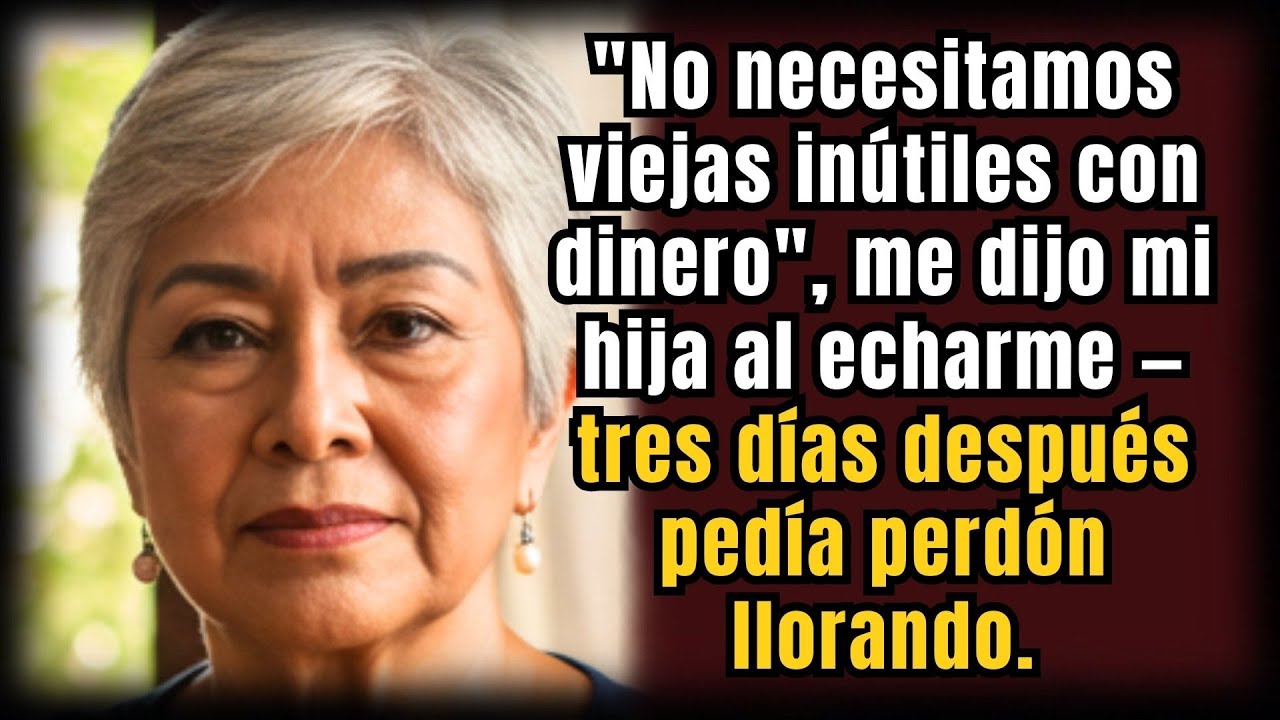 “No necesitamos inútiles con dinero”, dijo mi hija al echarme, 3 días después pedía perdón llorando