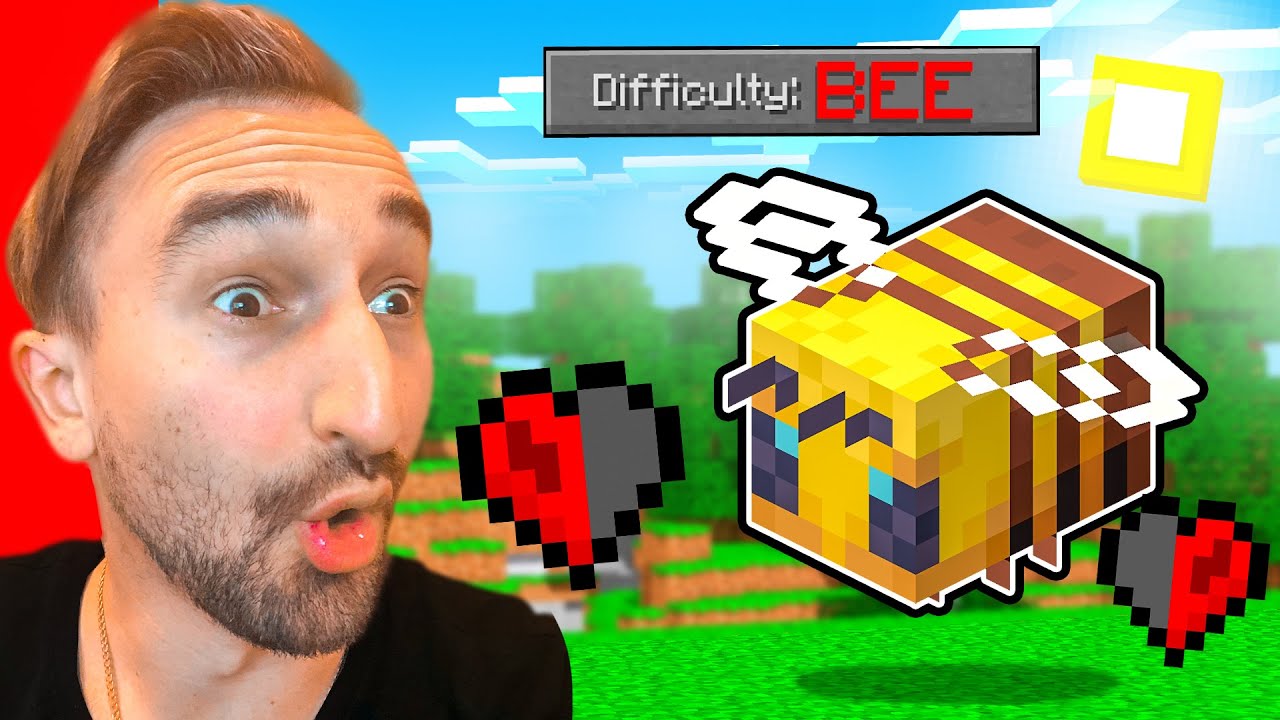 Minecraft, BUT I Beat Minecraft As A BEE...