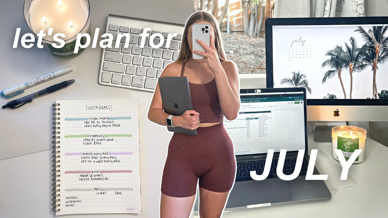 JULY RESET ROUTINE: setting july goals + planning for another BUSY month! My monthly reset routine!