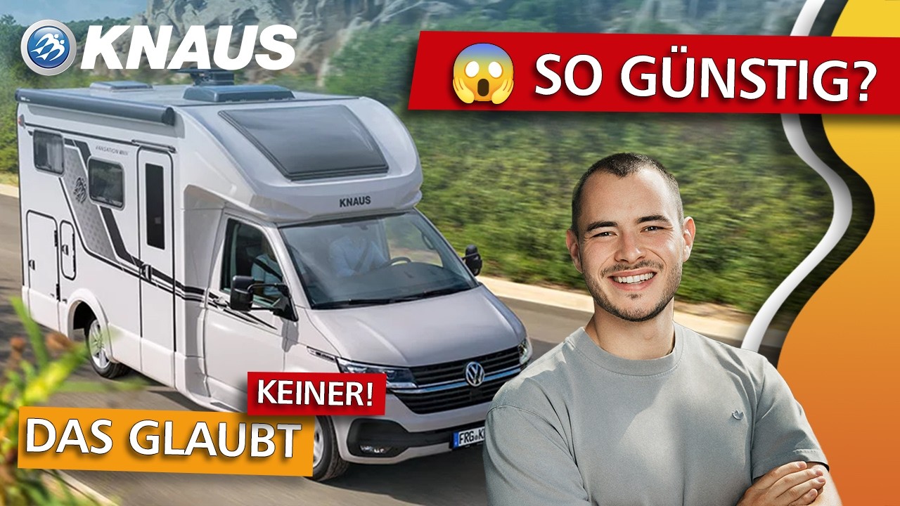 Das perfekte Wohnmobil f&uuml;r 2 Personen KNAUS TOURER VAN 500 MQ VANSATION 2025 zum MEGA Preis! 🚐🔥