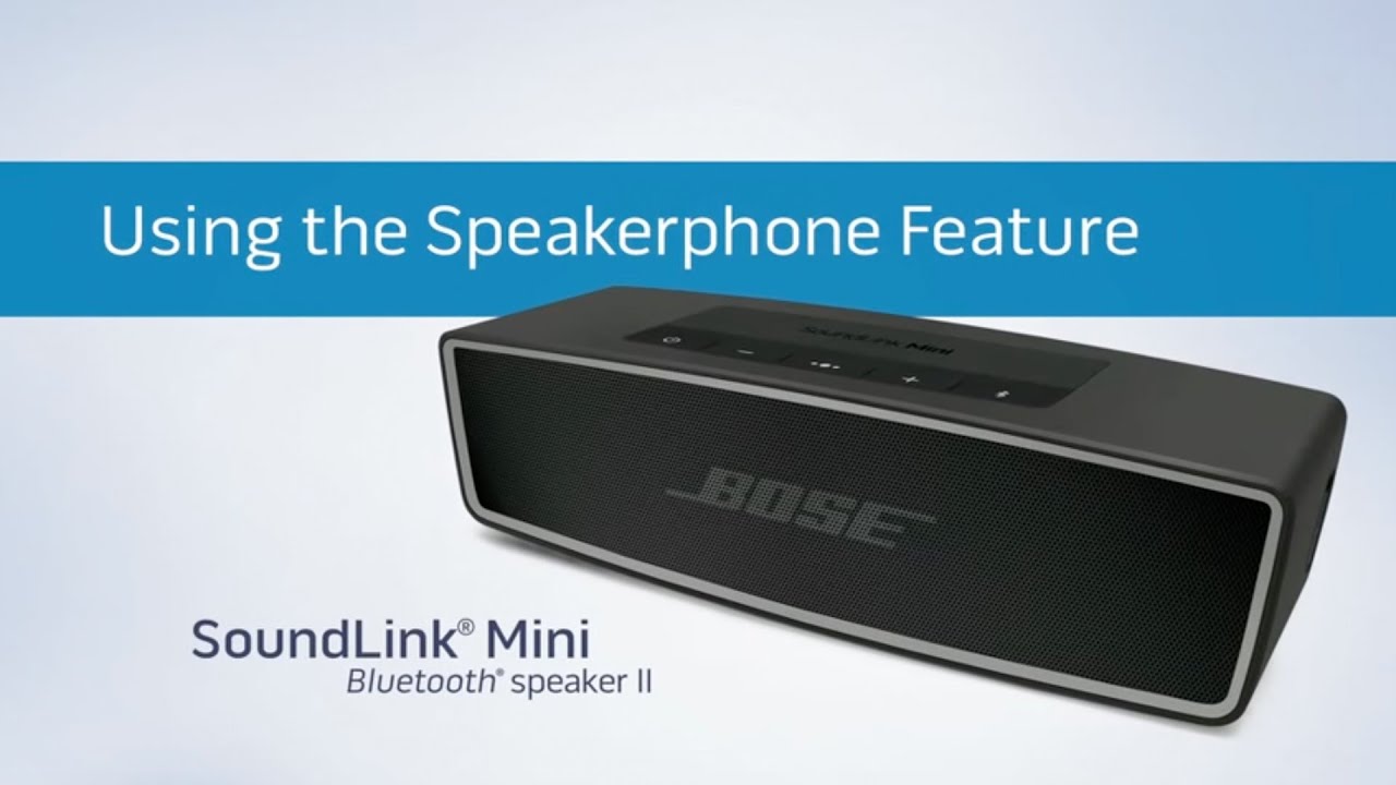 Bose SoundLink Mini II — использование громкой связи