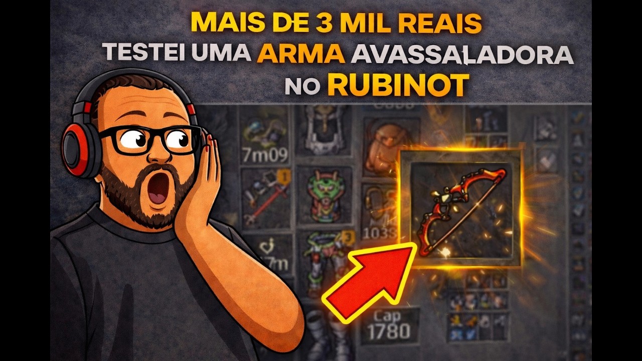 MAIS DE 3 MIL REAIS TESTEI UMA ARMA AVASSALADORA NO RUBINOT