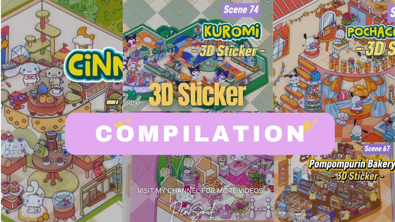 SANRIO COMPILATION - 3D STICKER SCENE