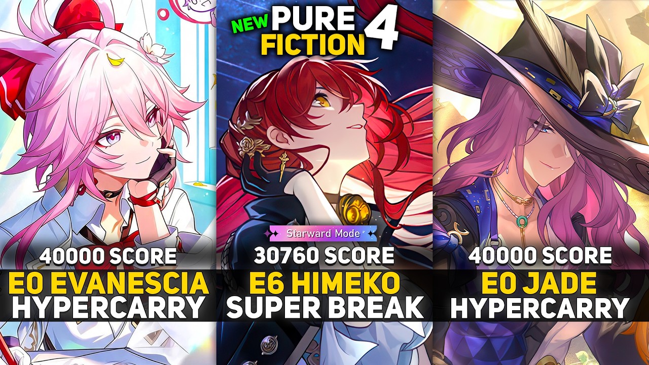 E0 Evanescia & E6 Himeko Break & E0 Jade Hypercarry | Pure Fiction 4 Starward Mode | HSR 4.3