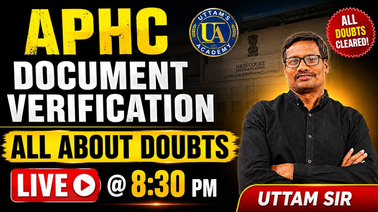 APHC DOCUMENT VERIFICATION - ALL ABOUT DOUBTS BY UTTAM SIR