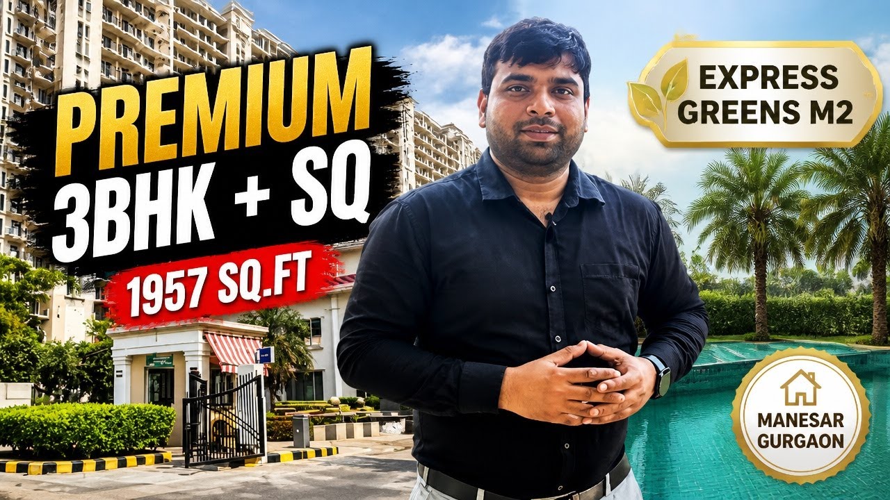 3BHK + Servant Quarter Tour | 1957 Sqft Ready-to-Move Flat in Manesar!