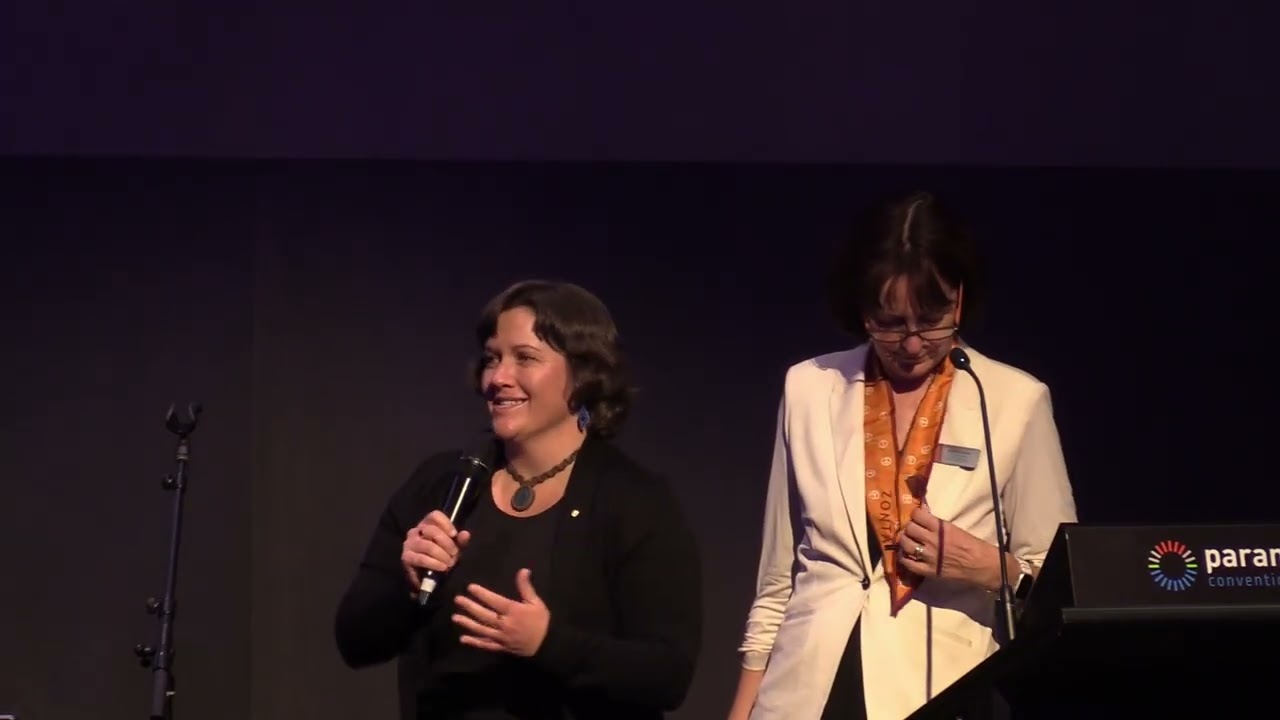 Zonta International Honorary Member, Lisa Blair presented with membership at District 23 Conference