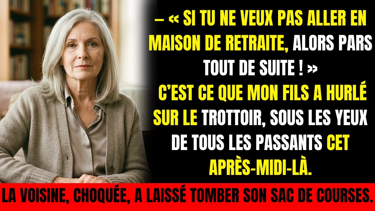 Mon fils m’a dit : “Refuse la maison de retraite ? Alors pars !” Une limousine est venue
