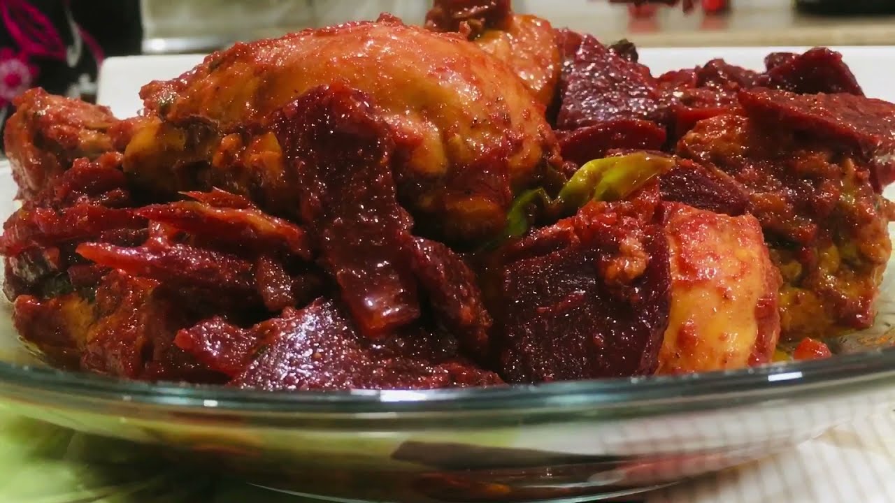 Chicken beetroot recipe || Easy delicious and healthy beetroot recipe || chicken chukandar ||