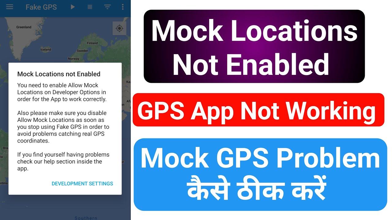 Mock Locations Not Enabled | Allow Mock Locations on Developer Options | Gps Application Not Working