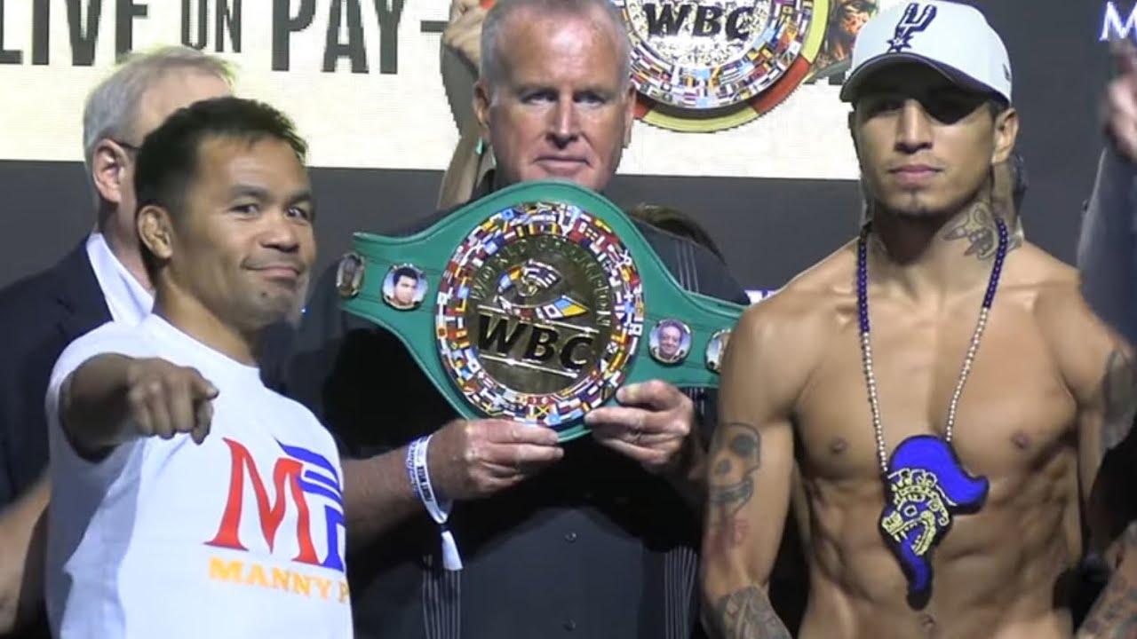 Manny Pacquiao vs Mario Barrios WEIGH-NS