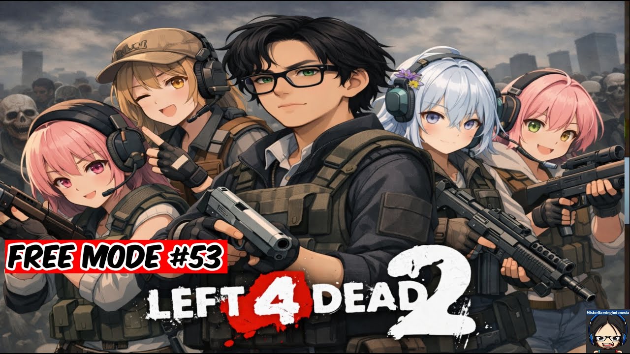 Left 4 dead 2 - Free Mode EDITION PLAY WITH VIEWERS @part53 Indonesia