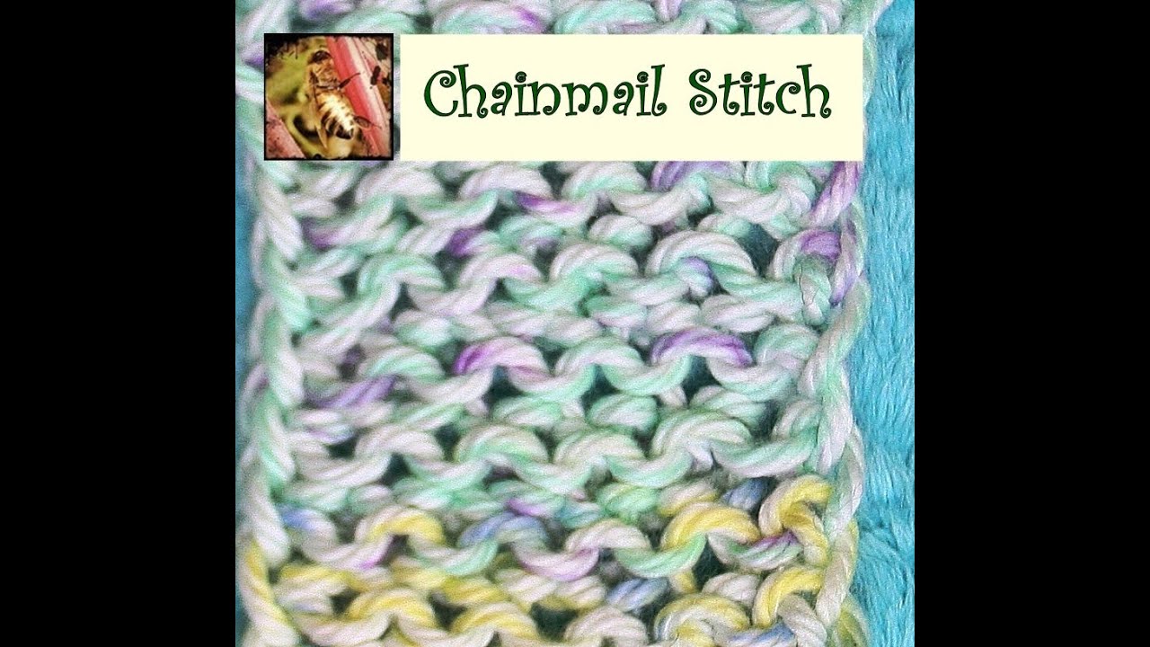 Loom Knitting - Chainmail Stitch