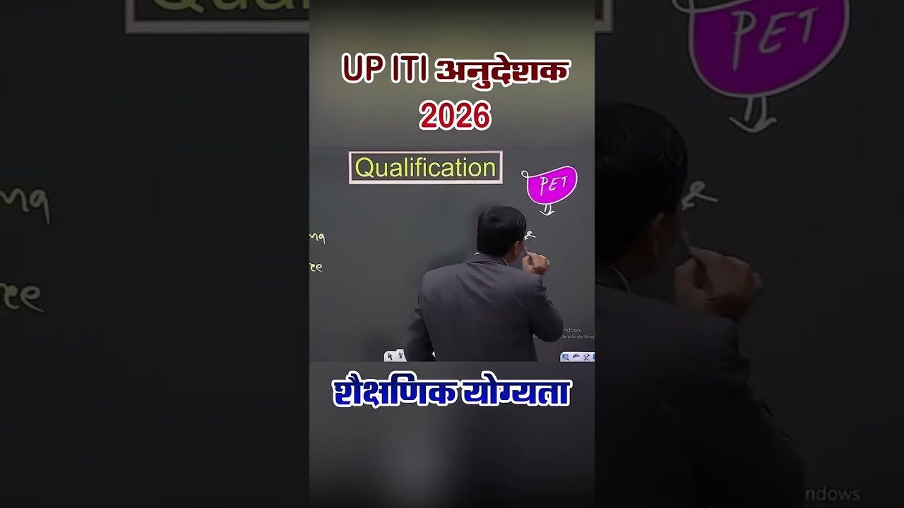 UP ITI Instructor Eligibility 2026 | Age Limit, Qualification, Experience Full Details