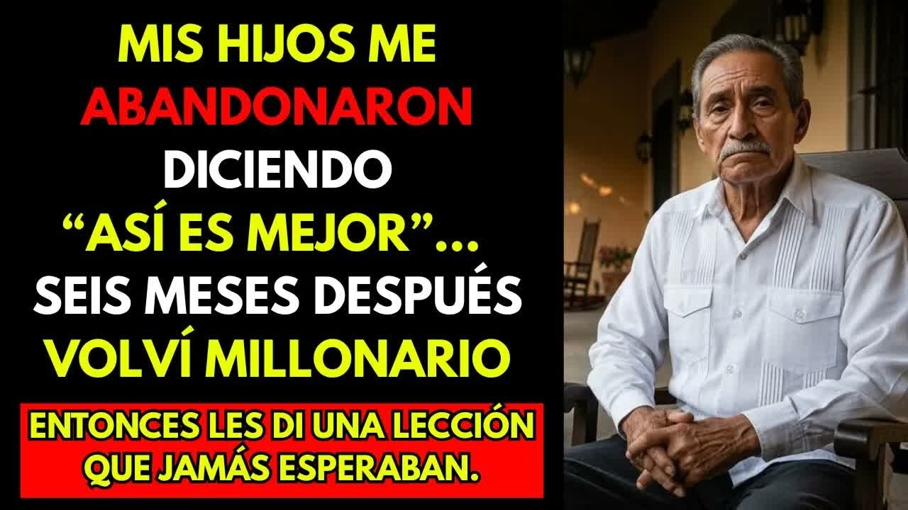HISTORIA REAL： Mis hijos me abandonaron diciendo “así es mejor”… seis meses después volví millonario