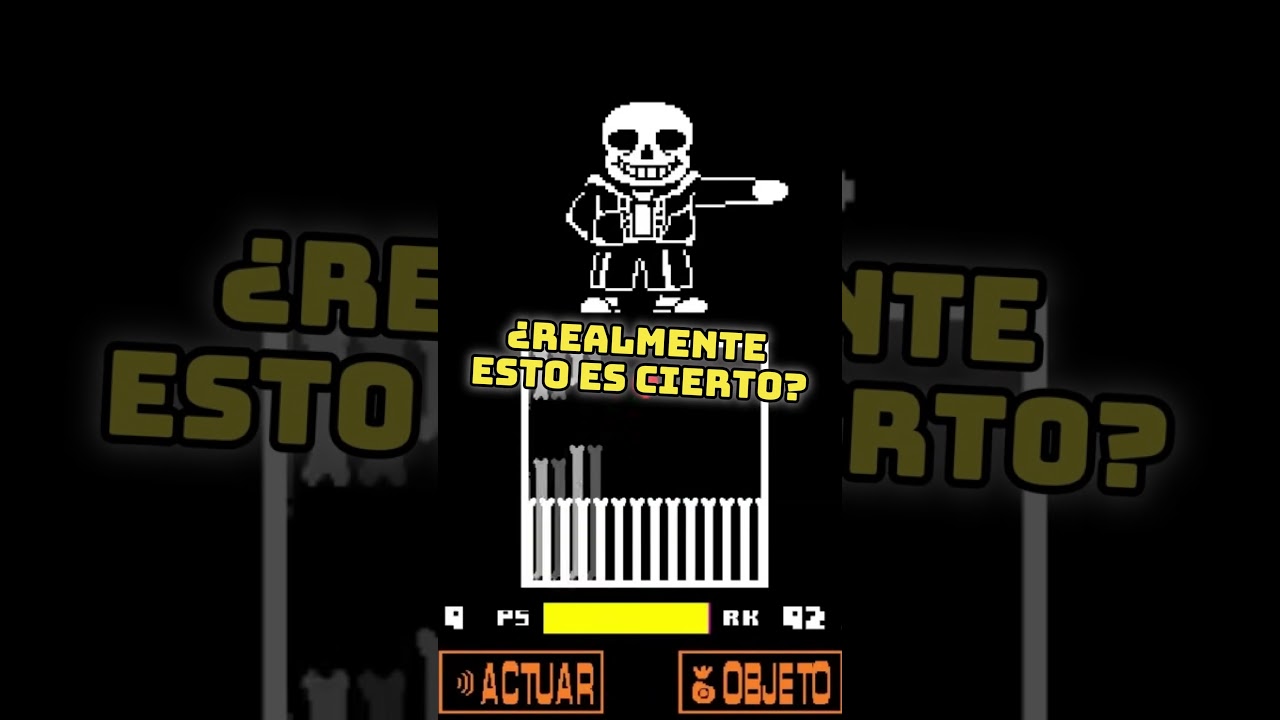&iquest;POR QU&Eacute; es TAN DIFICIL PELEAR contra SANS? #undertale #sans