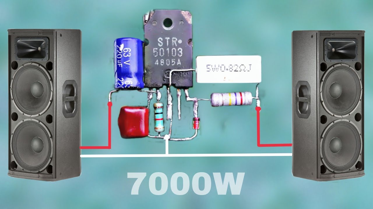 Chế Mạch Amplifier Công Suất Lớn Chỉ Với 1 Sò STR 50103 ít người biết đến !