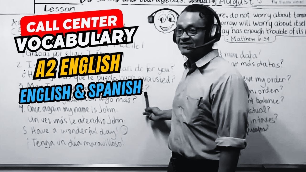 A2 English Vocabulary for Call Centers (Explicación en Español)