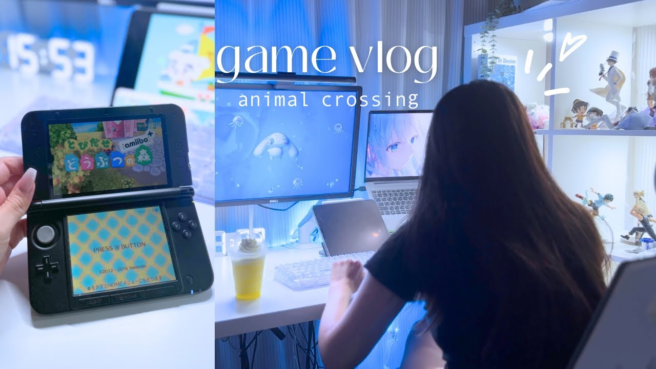 game vlog ￤とび森あつ森でどう森三昧🌳ゼンゼロとお昼寝の話🎮💤カブで大金稼ぎ💰3DSとSwitch！