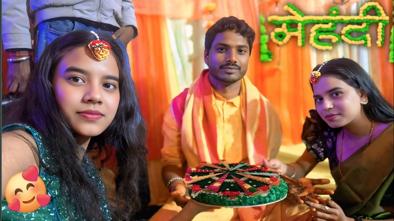 Bhaiya ki Mehandi 🥰. @sapna_khushi_vlog 