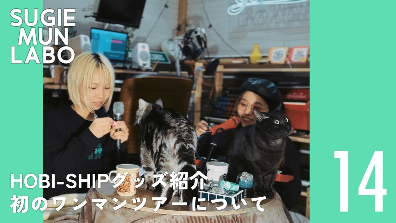 【スジむんラボ#14】HOBI-SHIPグッズ紹介/初のワンマンツアーについて【猫のいる動画】