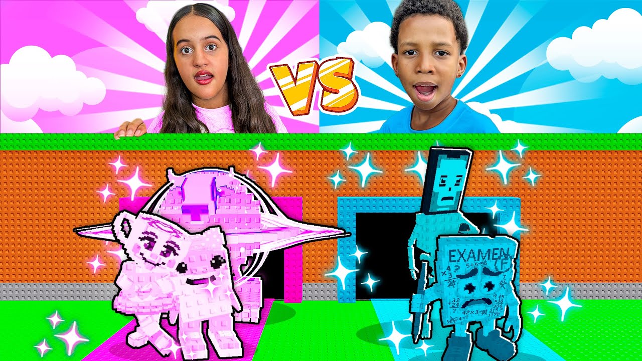 CHICOS vs CHICAS en DOS FILAS en Steal a Brainrot! ANGI FIRE y TILIN