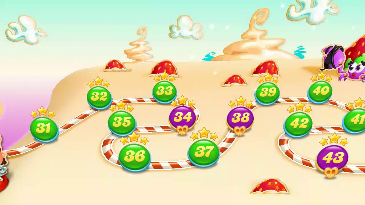 Candy crush soda saga level 31-40 3 stars no boosters new