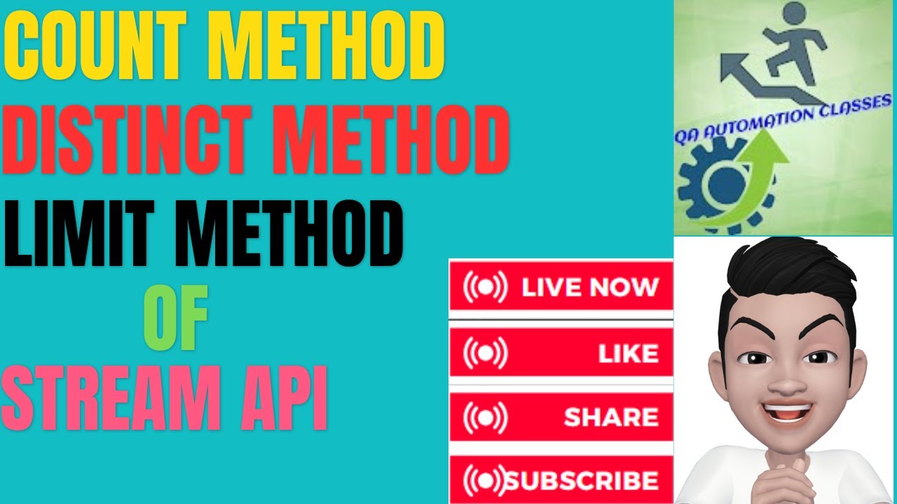 Stream Methods | Count  Distinct Limit Method in Stream