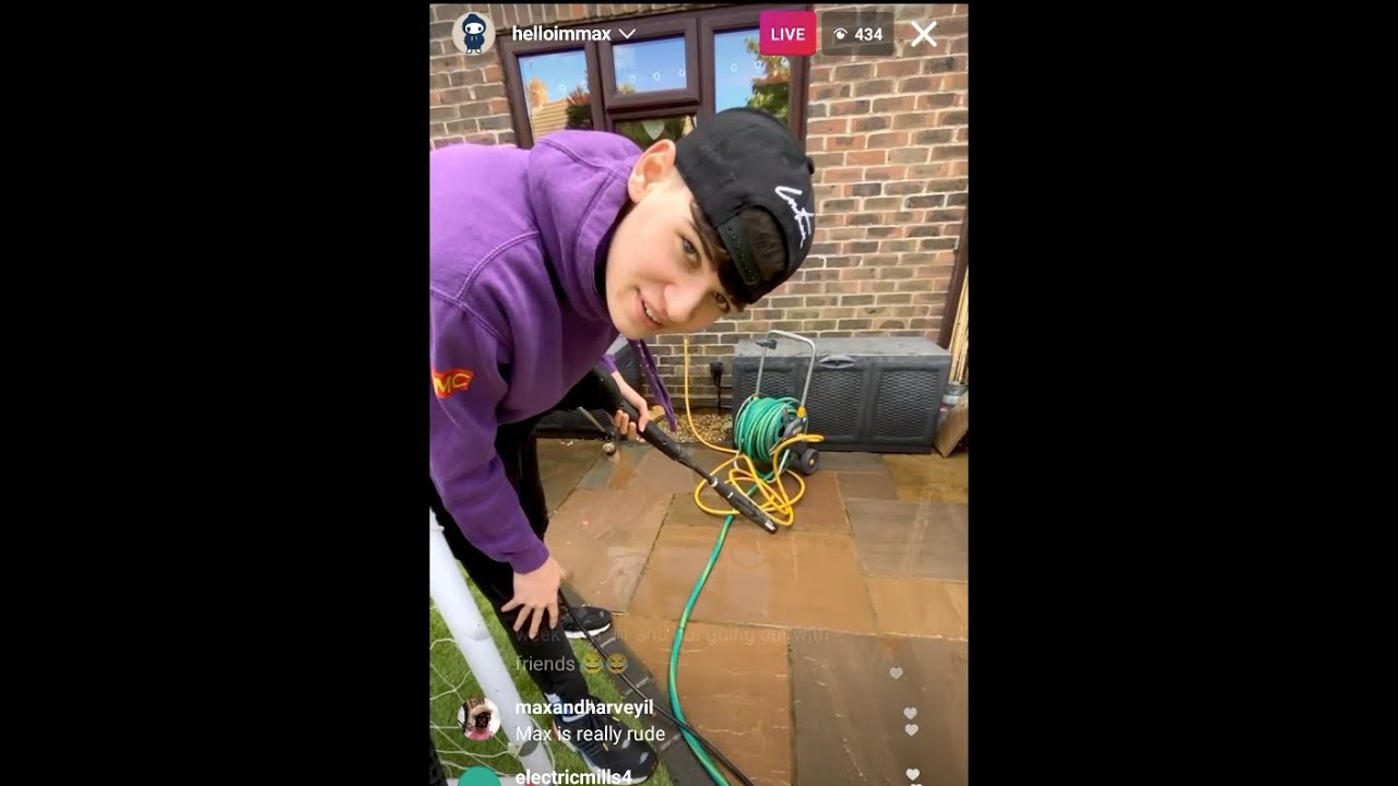 Прямая трансляция Макса Миллса в Instagram — 22 мая 2021 г. (мойка под давлением с Тилли)