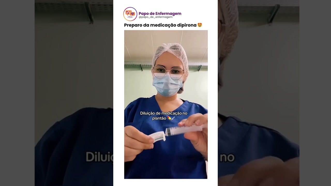 Preparo da medica&ccedil;&atilde;o dipirona