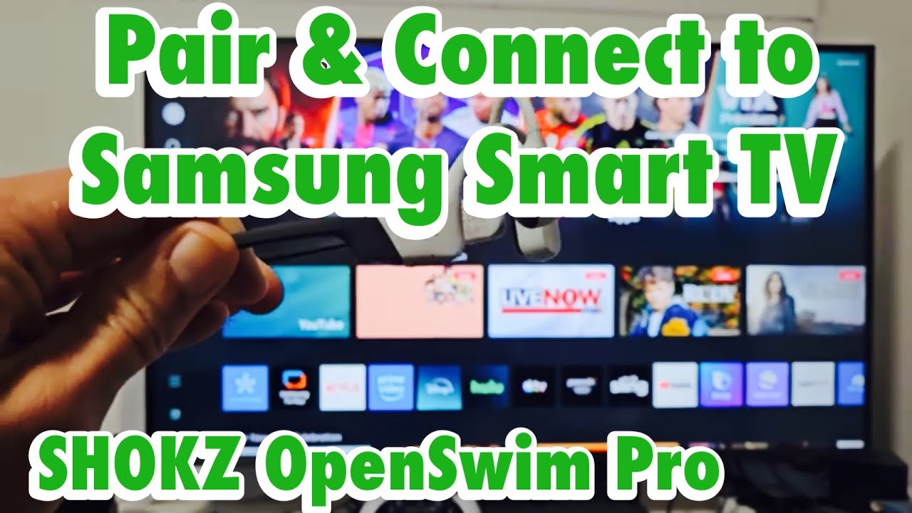 SHOKZ OpenSwim Pro: Подключение к смарт-телевизору Samsung через Bluetooth.