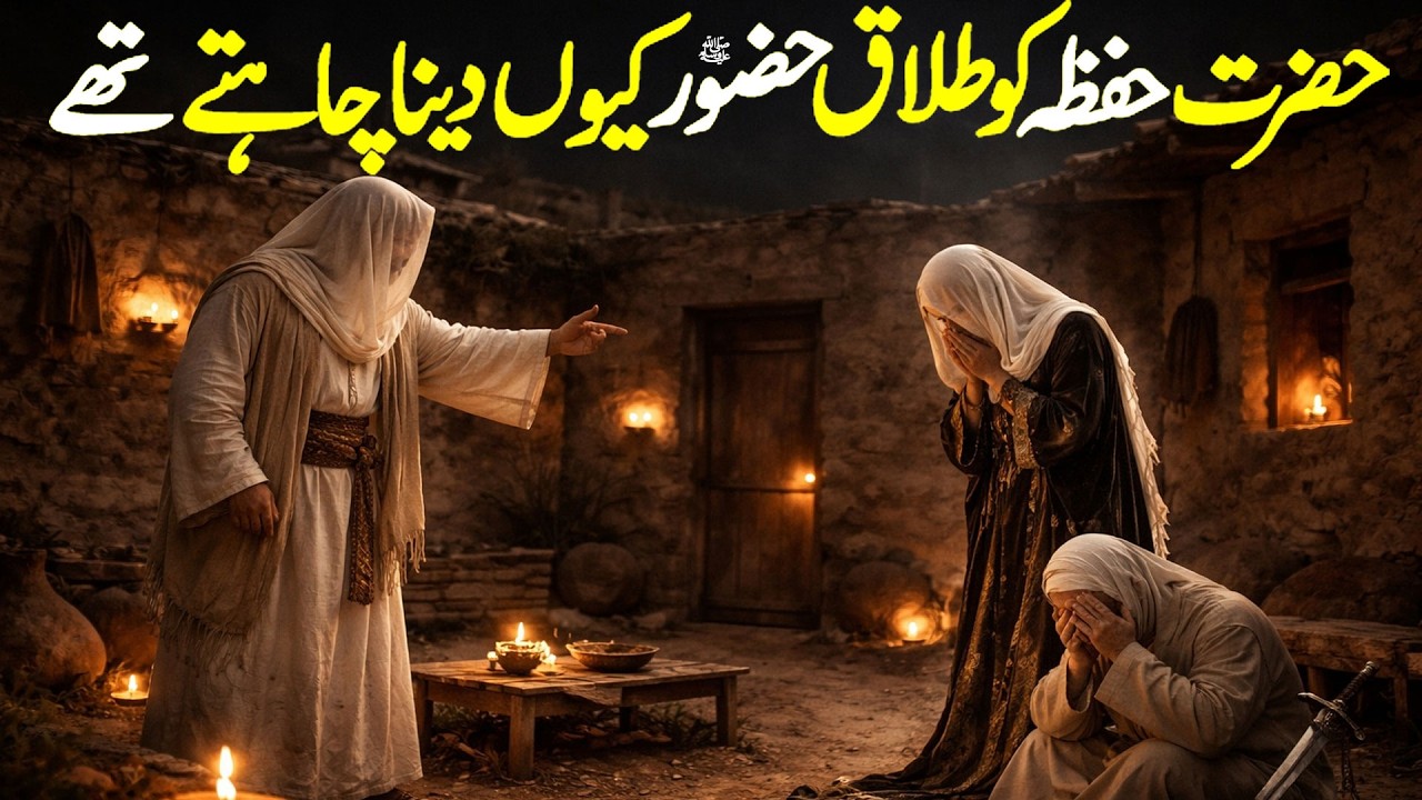 Hazrat Hafsa  Ko Talaq Ka Waqia | Why Prophet Muhammad Wanted to Divorce Hafsa | Islamic Stories