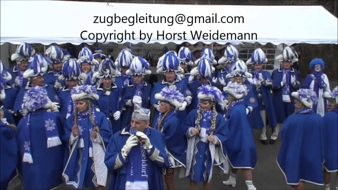 Biwak Elf vom Dörp 20140222 Aufzug der Prinzengarde Blau Weiss