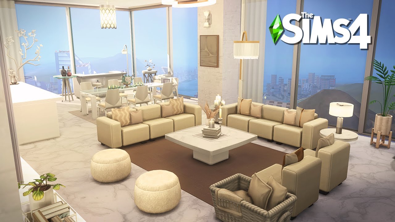 1010 Alto Apartments | The Sims4 Stop Motion Build | NoCC |【シムズ４建築】