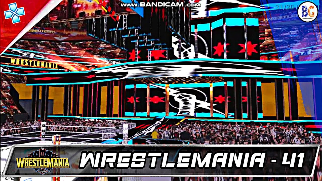 WWE 2K25 PSP - WRESTLEMANIA 41 OFFICIAL ARENA (NIGHT 1) W/T PROPER STAGE & LEDs || BORN FOR GAMERS !