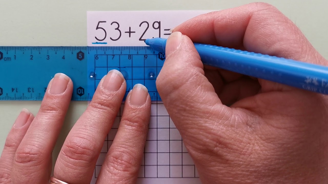 Plusrechnen bis 100 mit Zehner&uuml;bergang